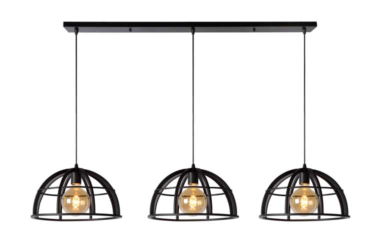 Lucide DIKRA - Suspension - E27 - Noir