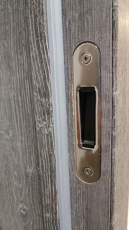 Porte intérieure complète Invisible Flat Mont-Ventoux 201,5x78cm aggloméré tubulaire droite + châssis 30cm