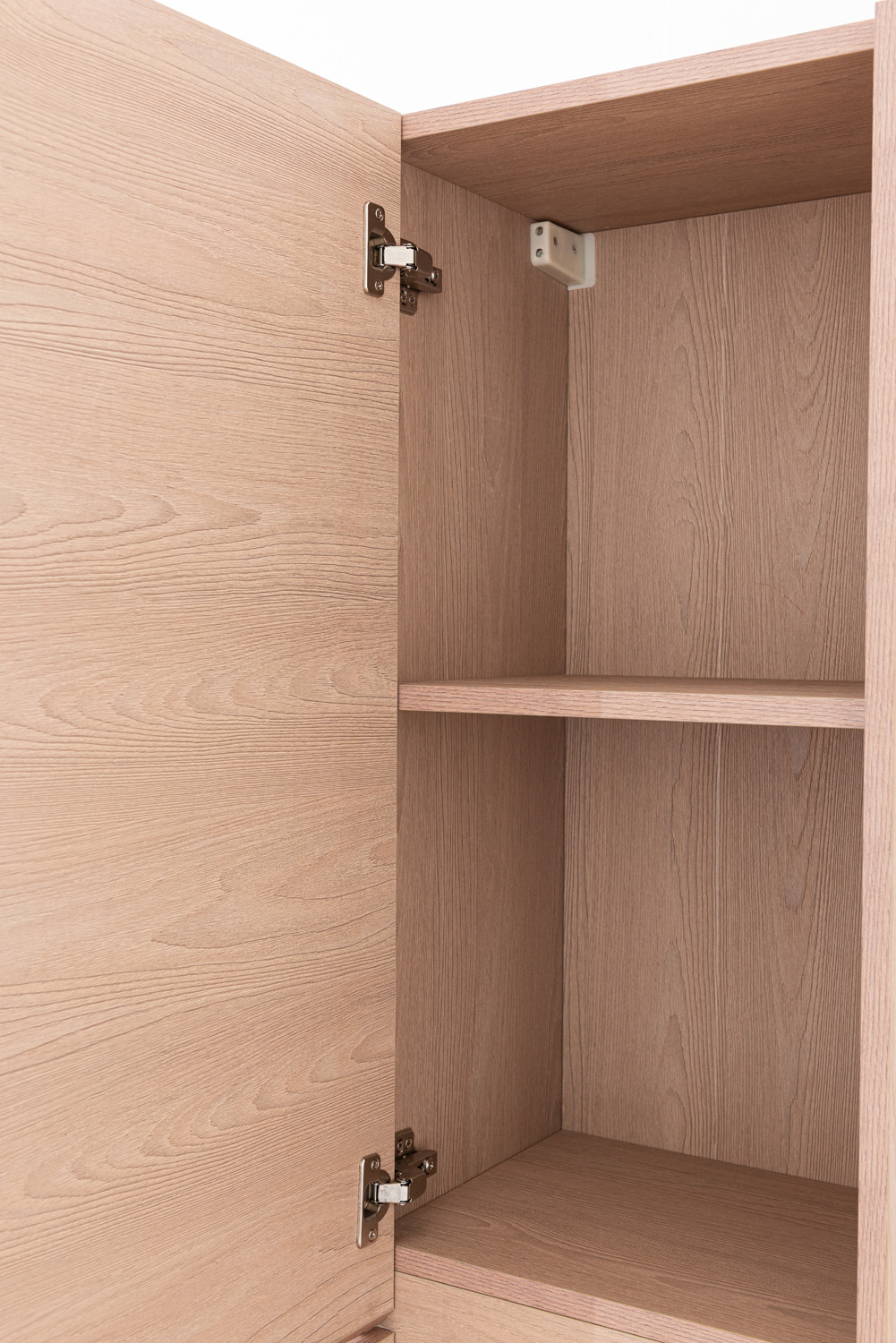 Armoire colonne Tiago sans poignée Nordic oak suspendue 170x40x35cm