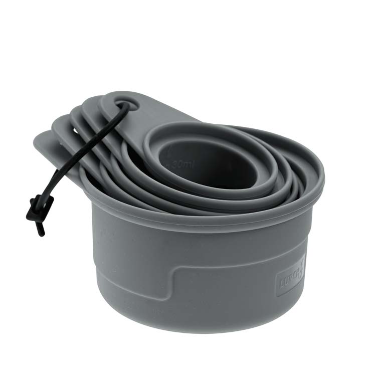 Gobelet gradué silicone gris 30-60-80-125-250 ml 5 pièces