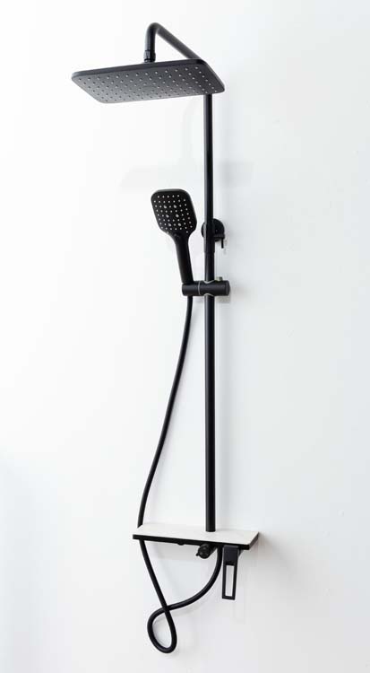 Bad- en doucheset Magali mat zwart