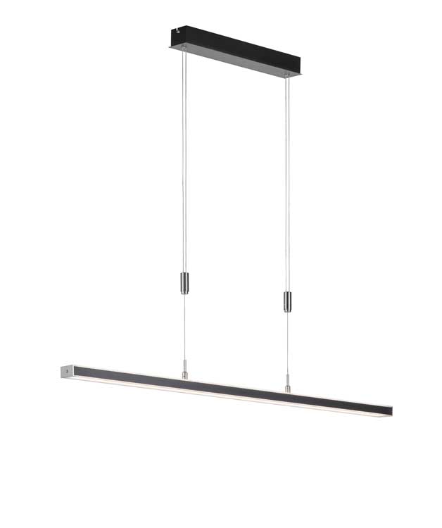 Suspension 2x LED 15W - Noir mat