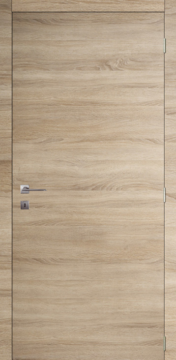Complete binnendeur S69 Authentic Oak 201,5x83cm honingraat omkeerbaar + deurkast 16,5cm