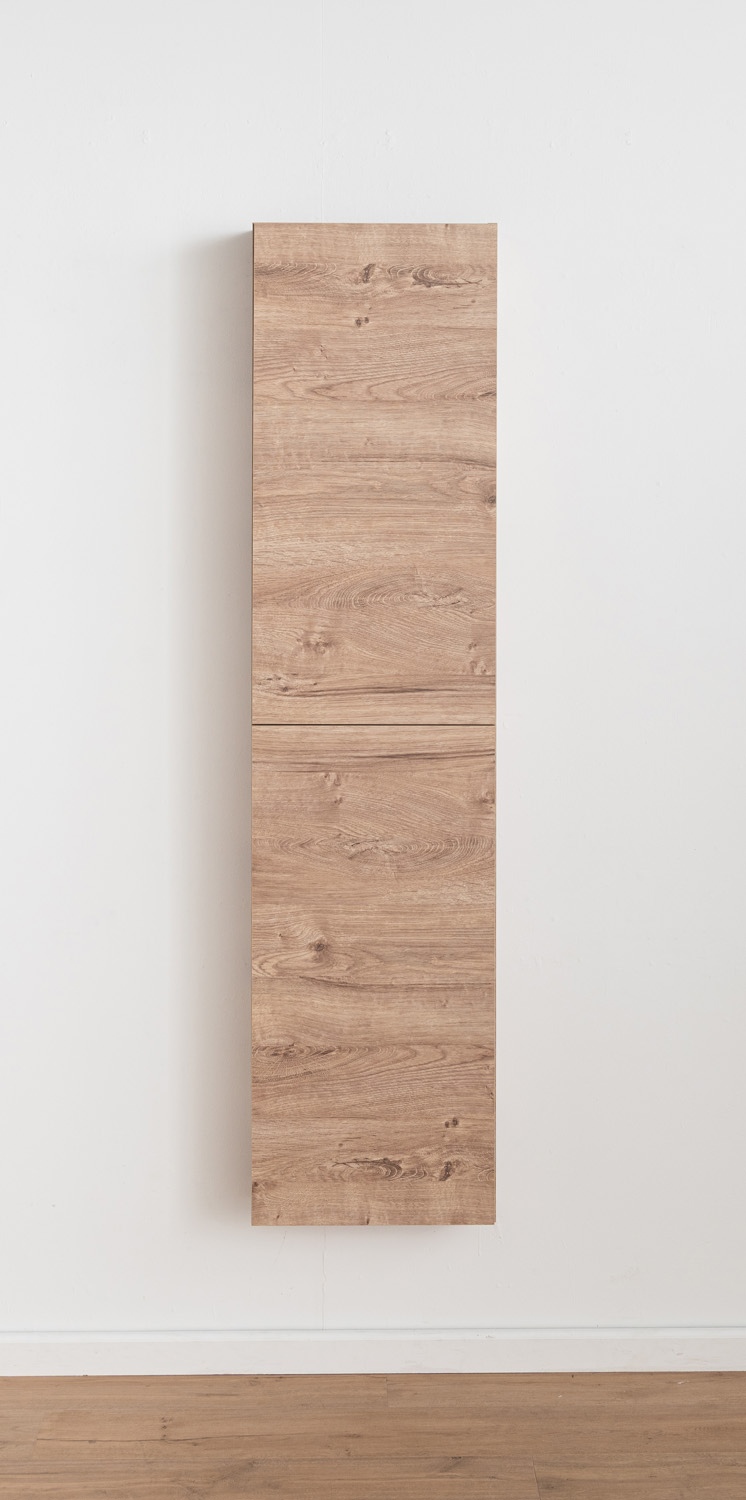 Kolomkast Raf houtlook honingeik hangend 170x41,6x14,6cm