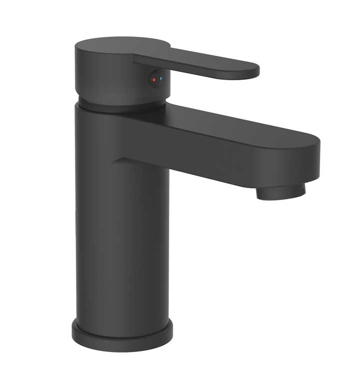 Robinet de lavabo Egon noir mat