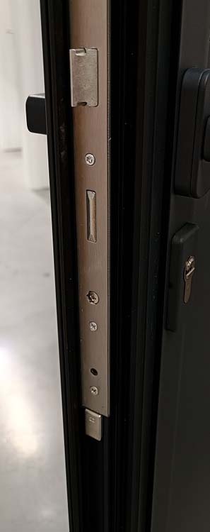 Buitendeur alu Faro zwart R 960X2180 mm
