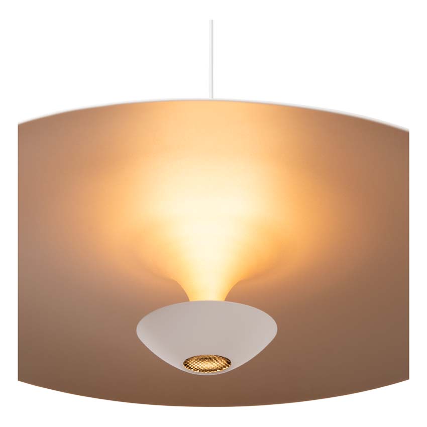 Lucide Premium Kenneth - Suspension - Ø60cm - LED dimmable - 1x16W 2700K - Blanc
