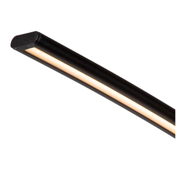 Lucide CURVE - Booglamp - LED Dimb. - 1x15W 2700K - Zwart