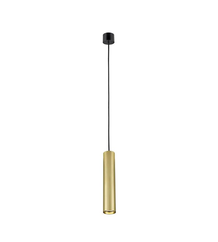 Suspension - noir/or brossé - Ø5,6xH184cm - dimmable - GU10 - 1x50W