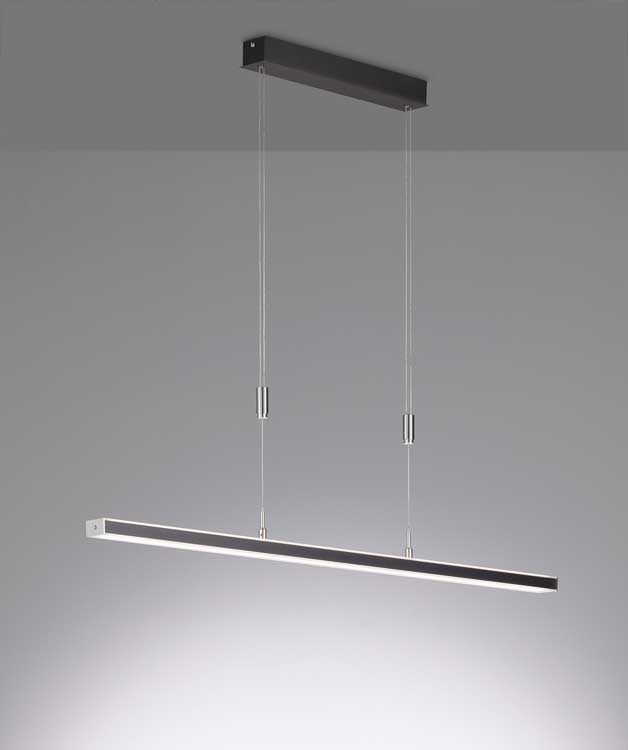 Suspension 2x LED 15W - Noir mat