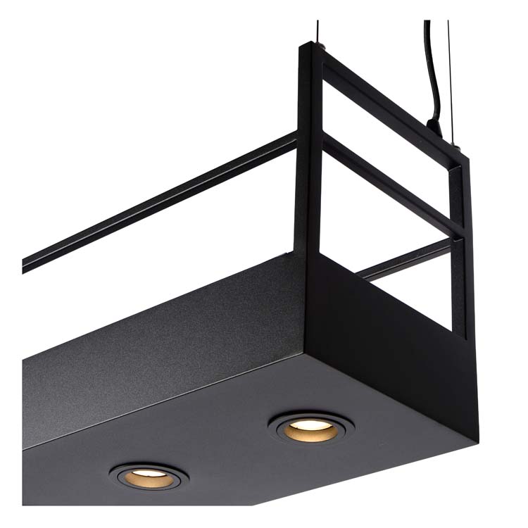 Hanglamp - 6xGU10 - Zwart