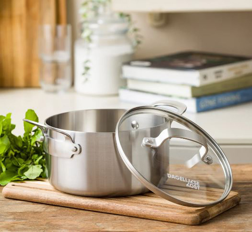 Casserole avec couvercle Dagelijkse Kost Proline Ø18cm sans PFAS