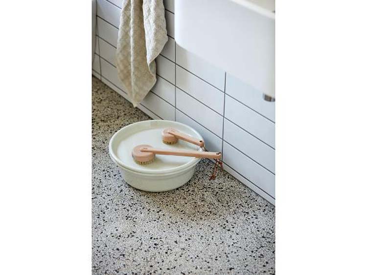 Brosse de bain Zone Inu hêtre 9x4x33 cm