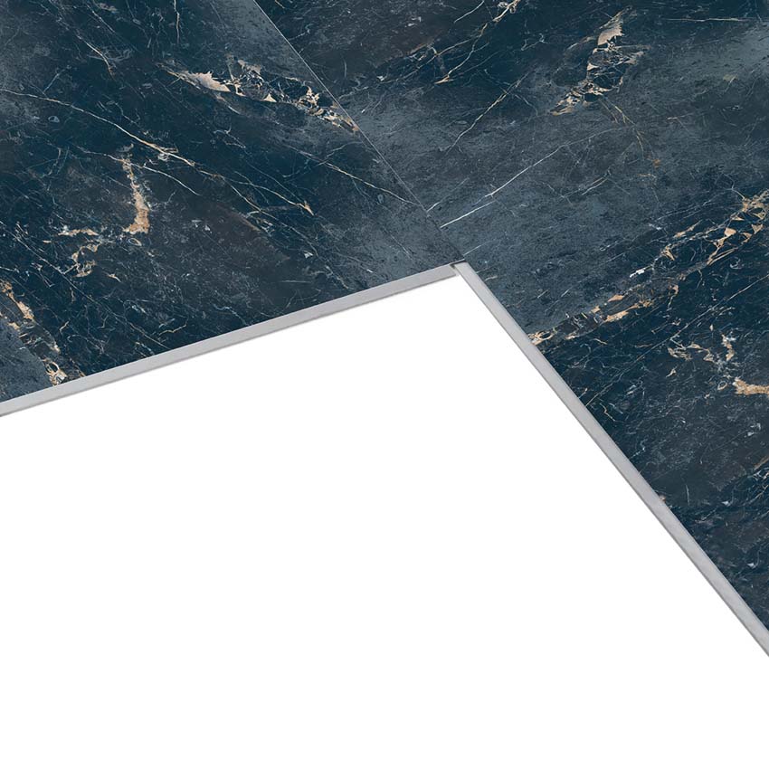 Panneau mural Dumawall+ Mura gloss marbre bleu 37,5x65cm