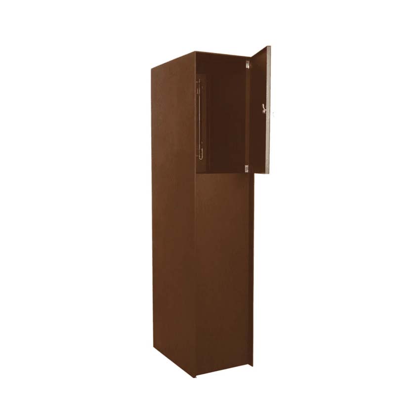 Boîte à colis ONZO (eSafe) Fenix aspect acier corten front connect