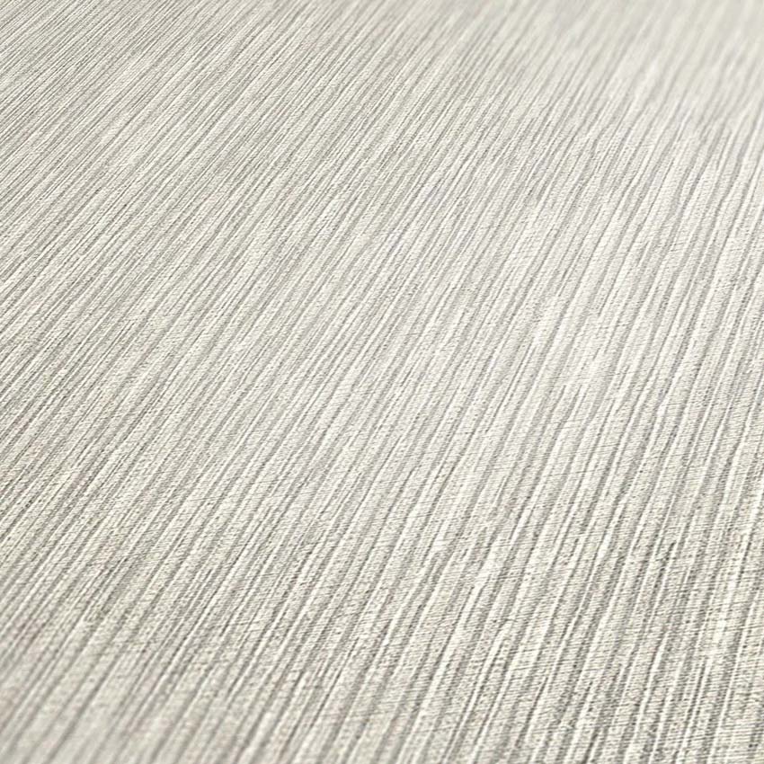 Vinyle sur papier peint intissé uni tissé gris clair/gris foncé 0,53x10m