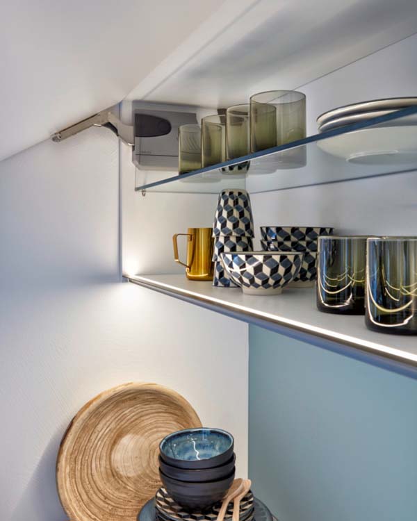 Keuken op maat - verlichting in kasten