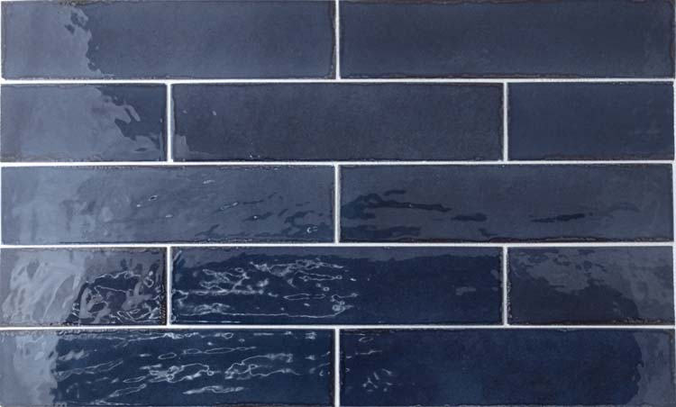 Carrelage mural Beccy blue note glossy 6x24.5