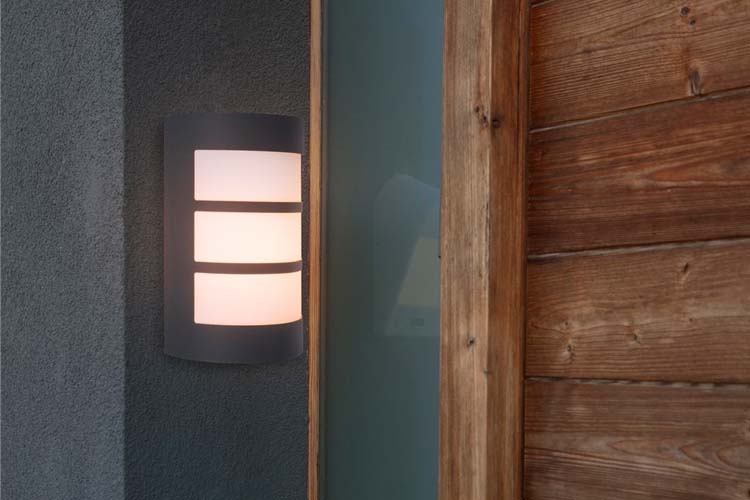 Eclairage exterieur LED lampe murale gris foncé E27