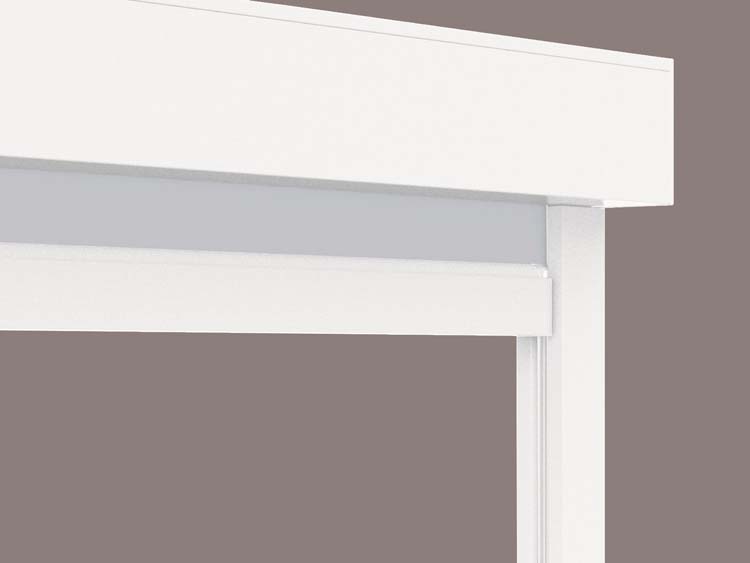 Store vertical extérieur Vinz S blanc somfy moteur gauche sur mesure