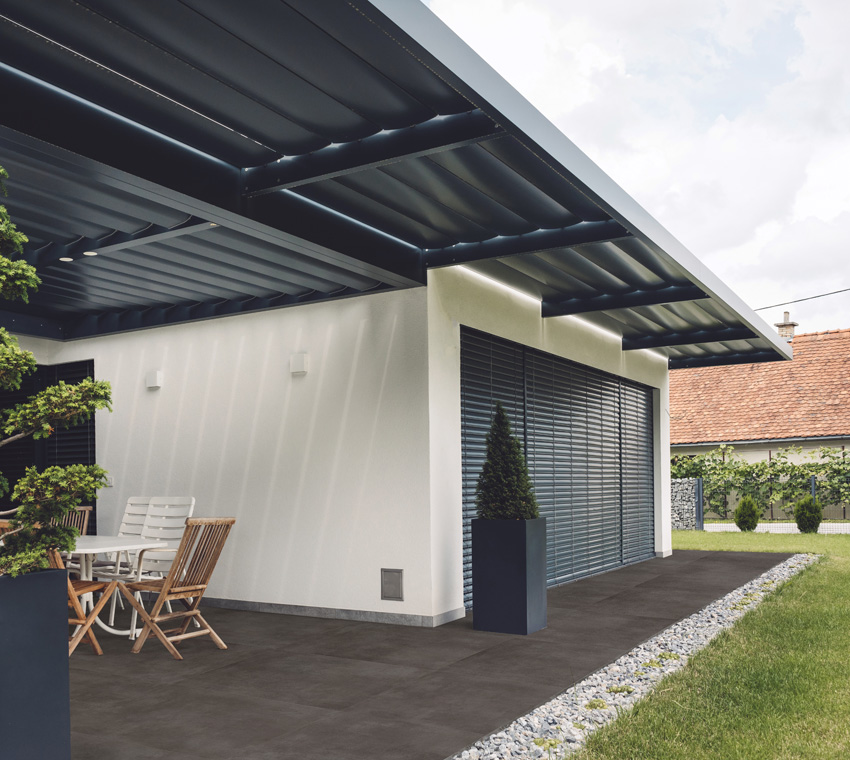 Dalle de terrasse Stockholm anthracite 60x60x2cm
