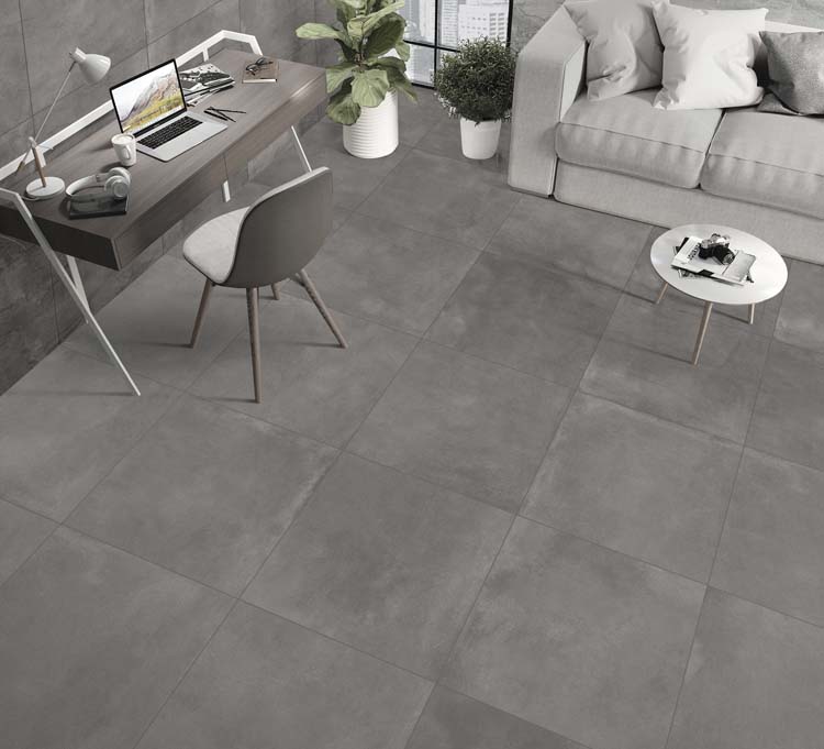 Staal vloer- en wandtegel Lexi grijs