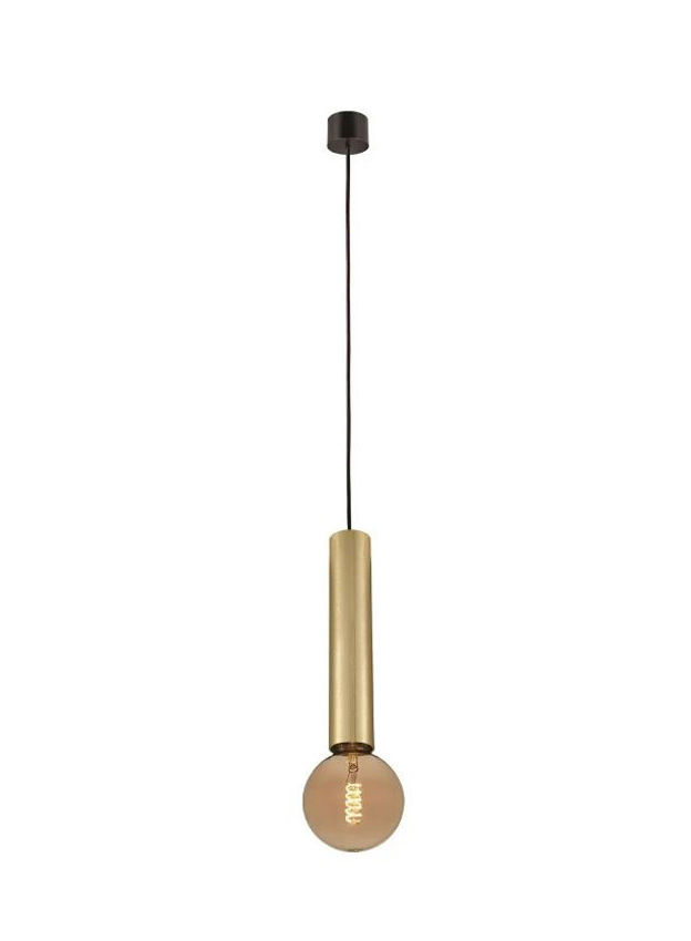 Suspension - noir/or brossé - Ø5,6xH184cm - dimmable - E27 - 1x50W