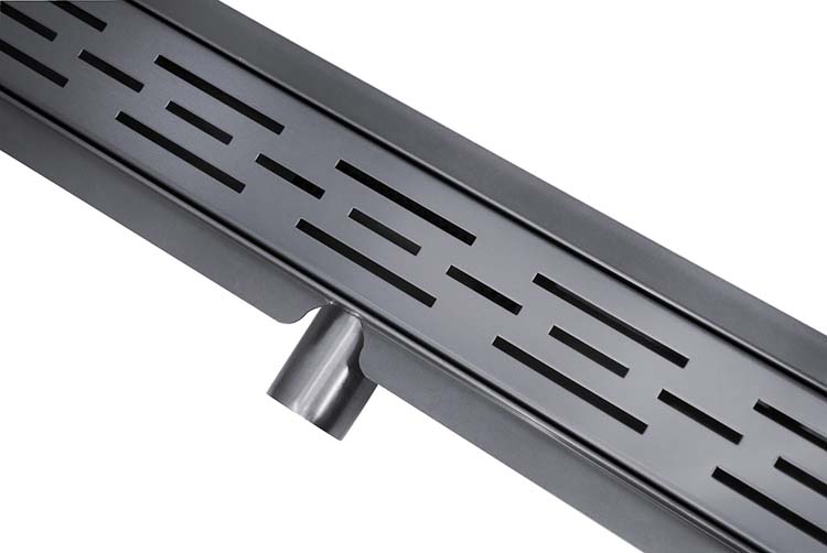 Douchegoot inox gunmetal 70cm