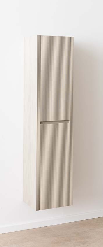 Kolomkast Amelia rookgrijs hangend 170x40x35cm