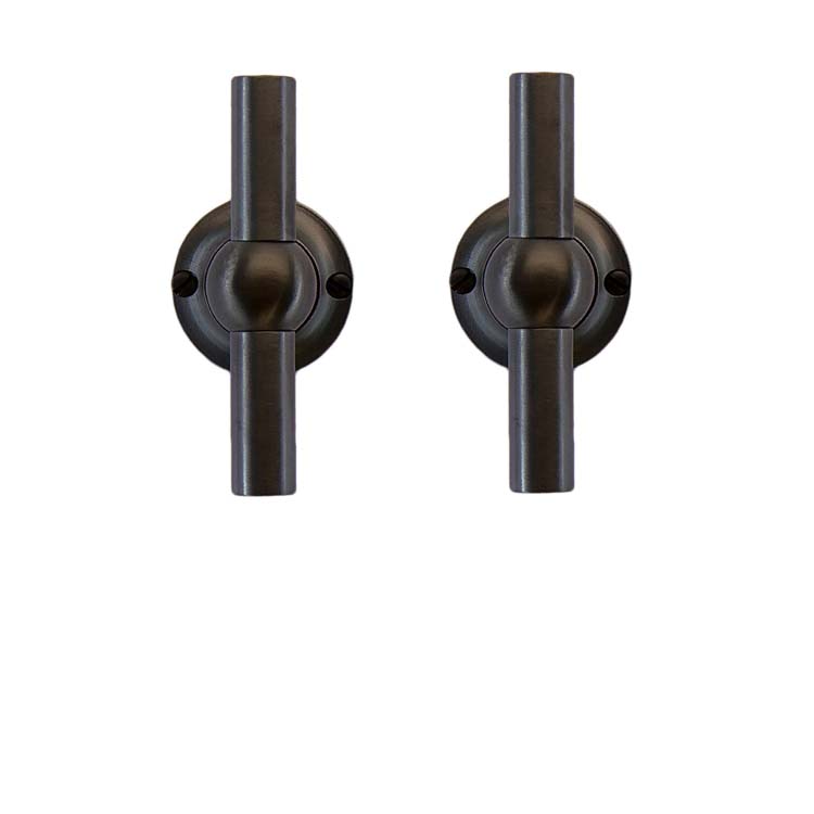 Poignée de porte pro pienza nouveau T+T carbon noir sans rosace