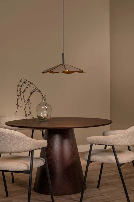 Lucide Essential Blomster - Suspension - Ø47cm - LED Dimmable - 1x9W 3000K - Taupe