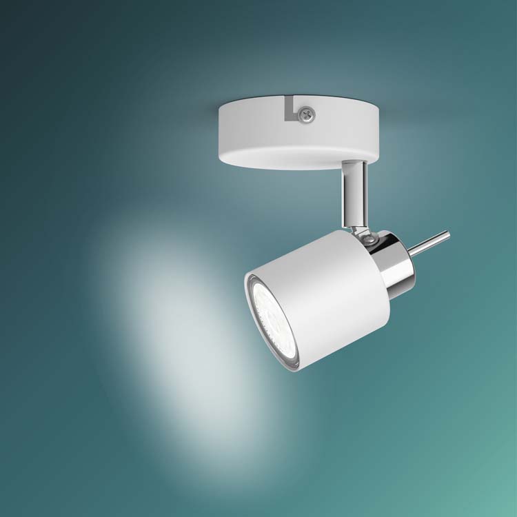 Opbouwspot Single Spot Wit 35W