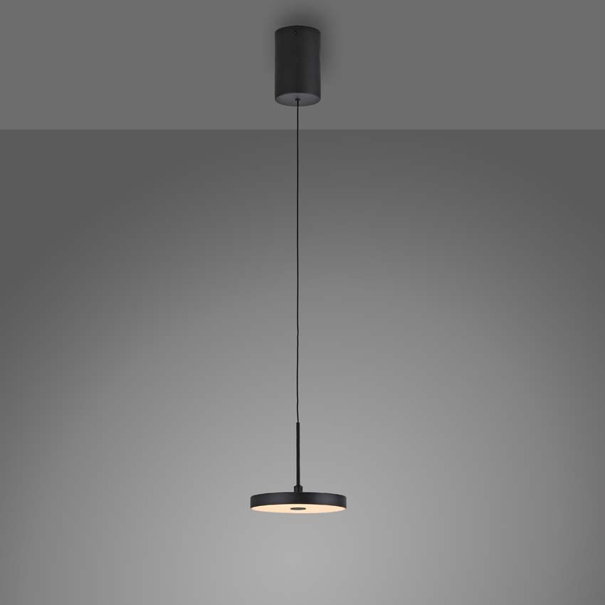 Hanglamp Easy Lift - Zwart - Ø15,2cm - Dimbaar - 1x6,8W - 3000K