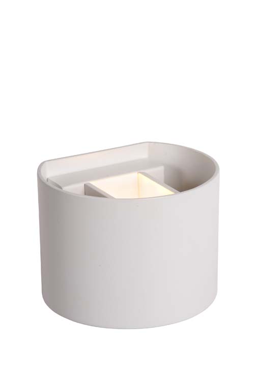 Lucide XIO - Applique murale - LED Dim. - 1x4W 2700K - Courbe - Blanc