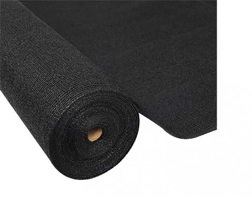 Zichtdoek zwart op rol 10x1,8m
