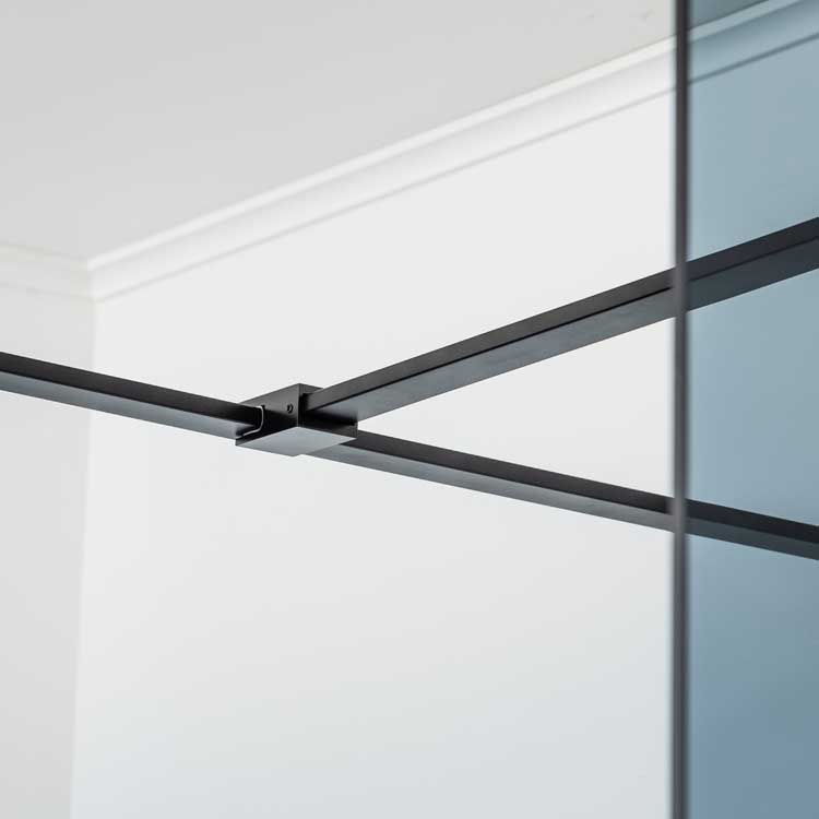 Paroi de douche Anais verre gris 117x200cm