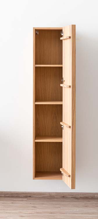Armoire colonne Fiori chêne suspendue 170x35x32cm