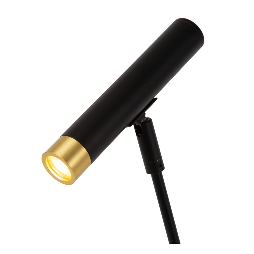 Lampadaire - LED 3 dimmable - G9 - 1x3W 2700K - Anneaux interchangeables inclus - Noir