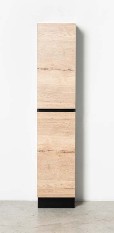 Armoire colonne Dotan chêne sur pied 185x40x32cm