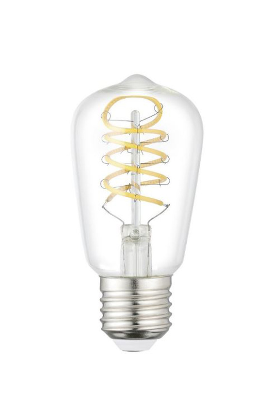 Lampe LED - E27 - transparente - Ø4,8cm - dimmable - 1x7,3W - 806lm - 2700K - 1 pièce