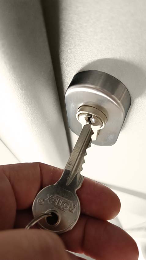 Buitendeur Lepo PVC met aluminium afwerking wit 980x2180mm linkstrekkend op maat