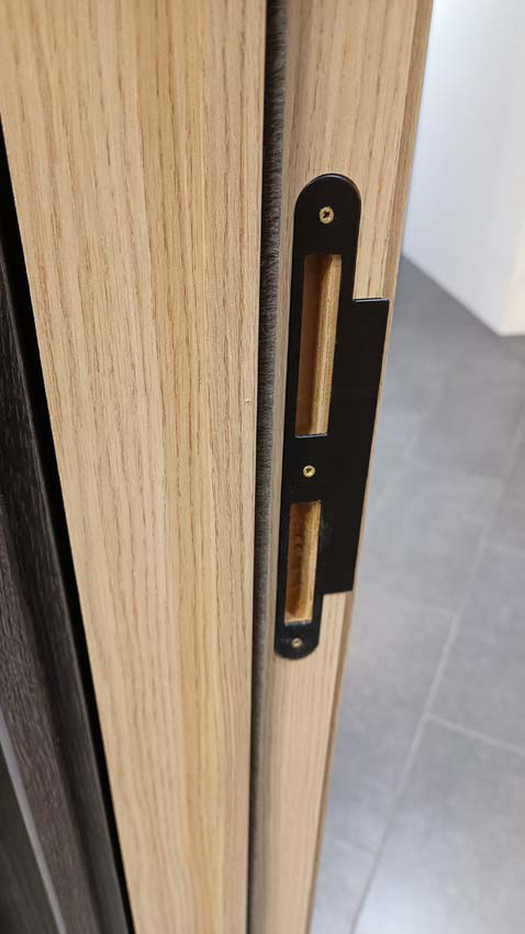 Porte intérieure complète Premium Oak 201,5x83cm tubulaire vertical réversible + châssis 16,5cm