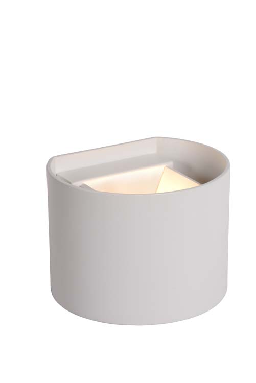 Lucide XIO - Applique murale - LED Dim. - 1x4W 2700K - Courbe - Blanc
