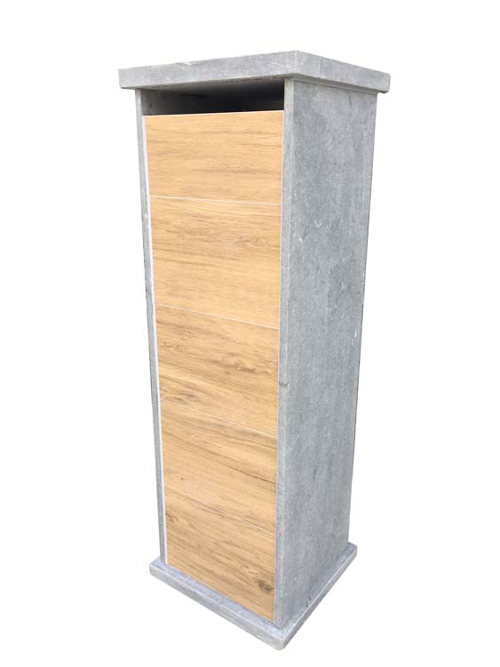 Brievenbus blauwsteen Florenville 32x34,25x101cm