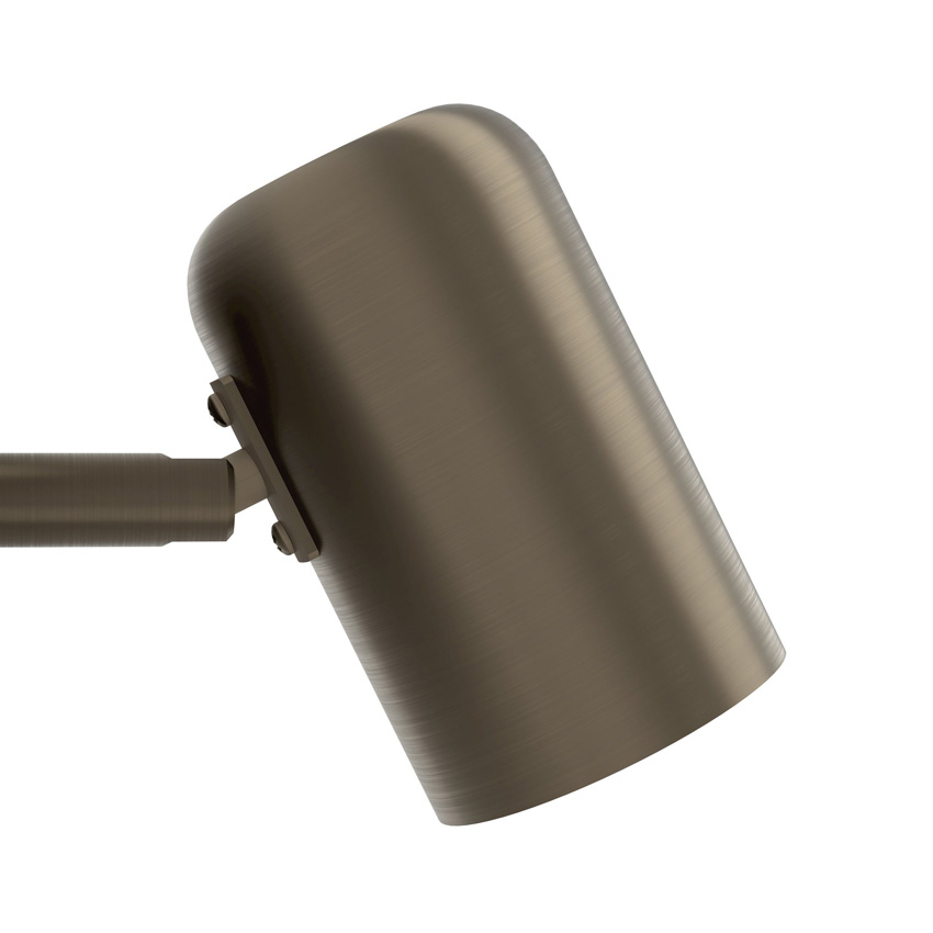 Opbouwspot - bruin - 12x15x13cm - LED - 1x3,7W + 1x1W - 3000K