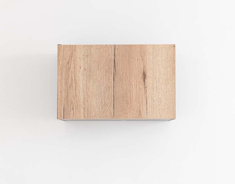 Keukenkast Plenti dampkapkast 60cm zwart-houtlook