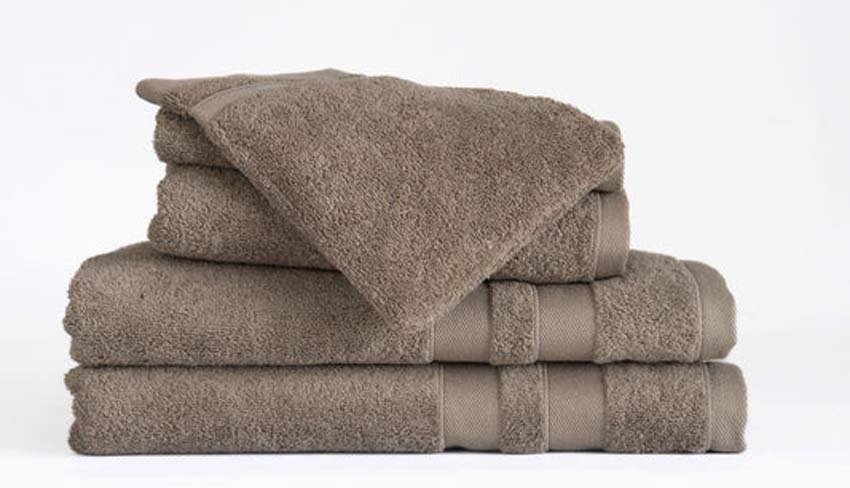 Serviette invité Cosibel en coton bois 30x50cm qualité hôtelière