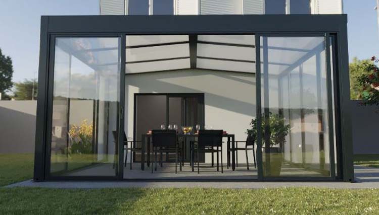Veranda Versailles alu antraciet 500 x 300 x 240 cm