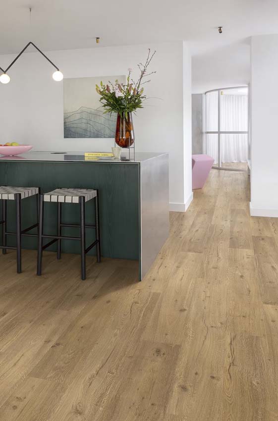 Vinyl vloer Floorify Caramello plank 4,5mm caramel eik 152,4x22,5cm