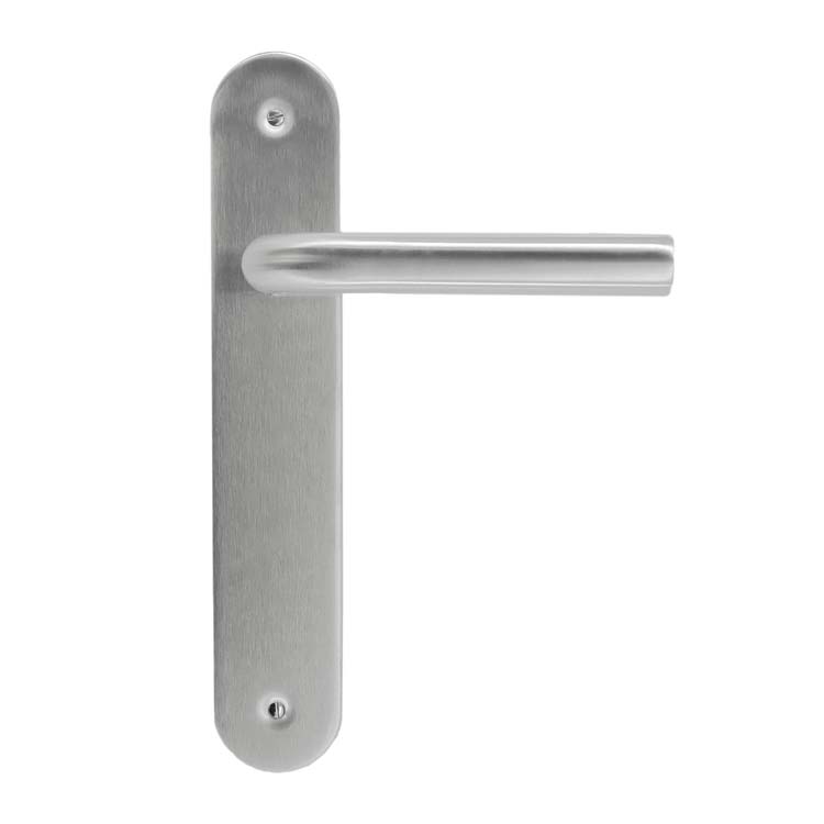 Deurkruk pro lucera 19mm inox plus deurschild zonder cilinder